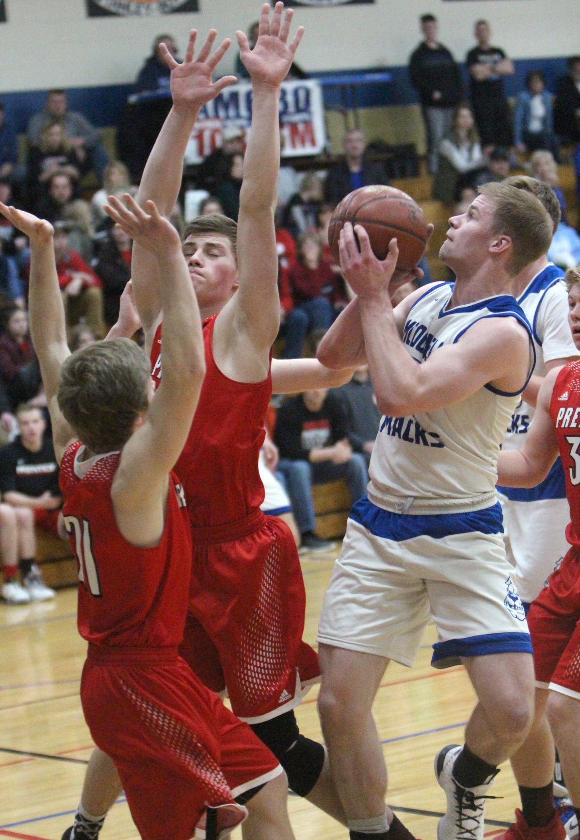 Prentice at McDonell boys basketball 3-2-19